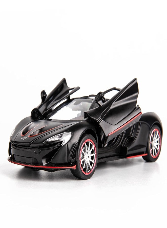 BDTCTK Compatible for 1:32 P1 Model Car, Zinc Alloy Pull Back Toy Car for Kids Boy Girl Black - Image 1
